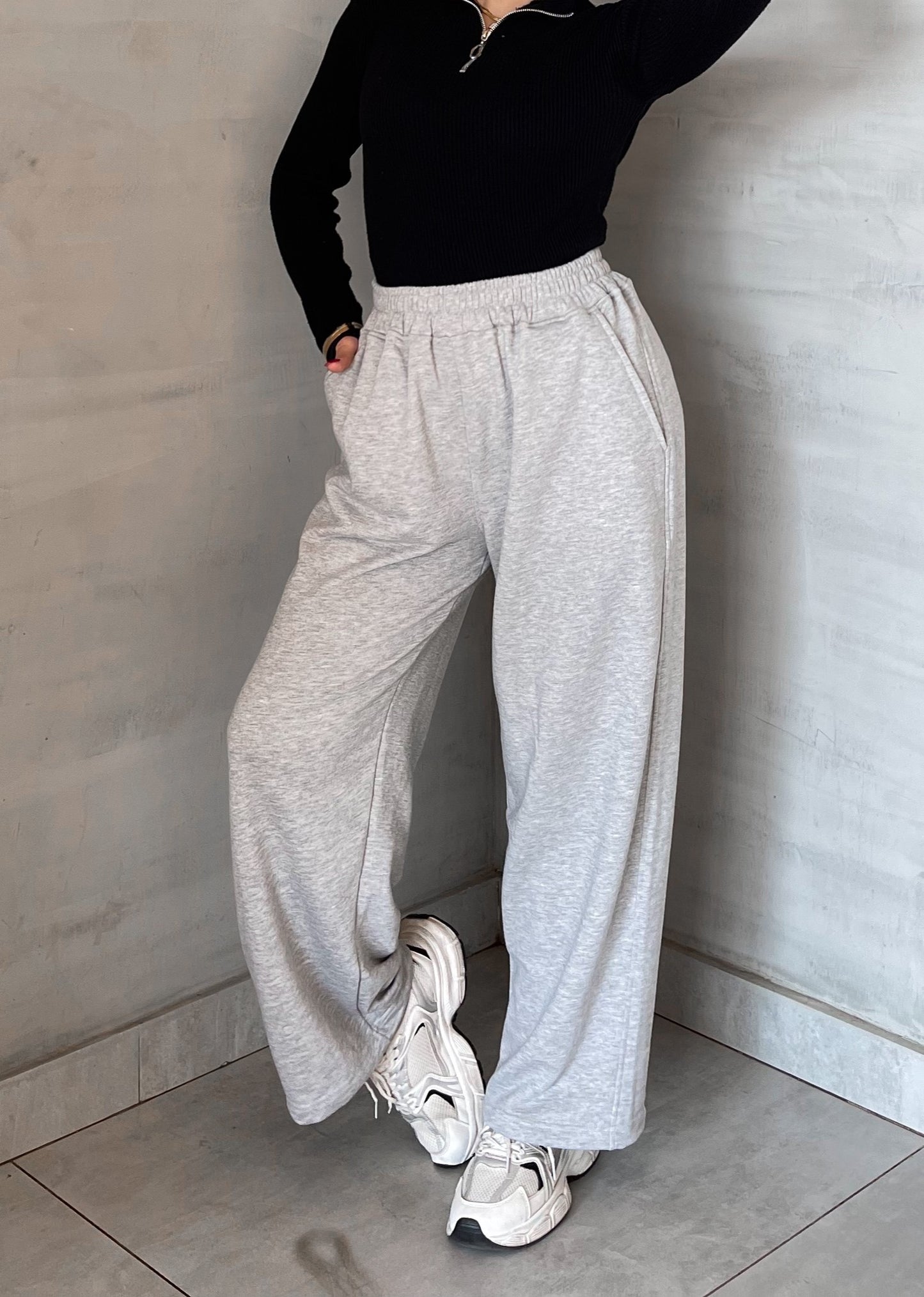 Silver Wide Leg Milton